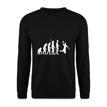 Handball Evolution handball shirt Handball Handball - Unisex Sweatshirt - black - Front - Alina (178cm) & Michal (187cm)