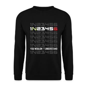 Changement de vitesse moto - Sweat-shirt Unisexe - noir - Devant - Alina (178cm) & Michal (187cm)