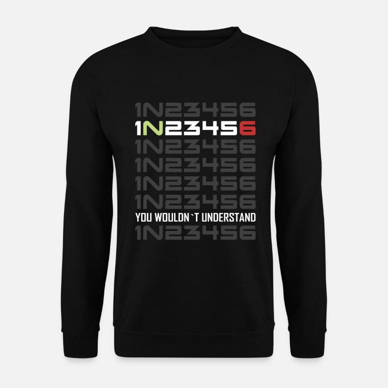 Motorcycle gearshift - Unisex Sweatshirt - black