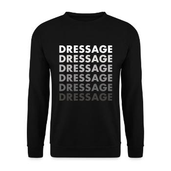 Rider Dressage - Unisex Sweatshirt - black - Front - Alina (178cm) & Michal (187cm)