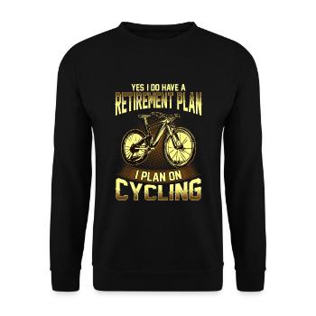 Retraite retraite cycliste cycliste - Sweat-shirt Unisexe - noir - Devant - Alina (178cm) & Michal (187cm)