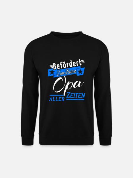 Bester Opa Aller Zeiten Familien Geschenk Idee - Unisex Pullover - Schwarz