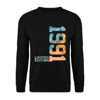 35E ANNIVERSAIRE ÉDITION LIMITÉE 1991 - Sweat-shirt Unisexe - noir - Devant - Alina (178cm) & Michal (187cm)