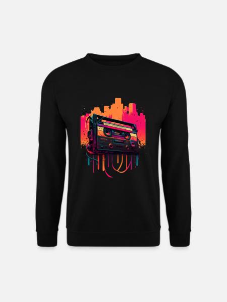 Retro Mixtape - Unisex Sweatshirt - black