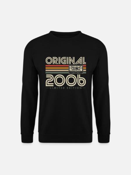 Original 2006 Jahrgang Vintage Retro Geburtstag - Unisex Pullover - Schwarz
