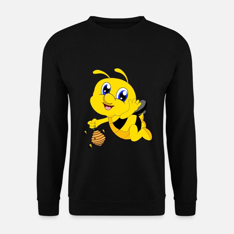 Honig Biene Wespe Hummel Honig Bienenstock Maja - Unisex Pullover - Schwarz