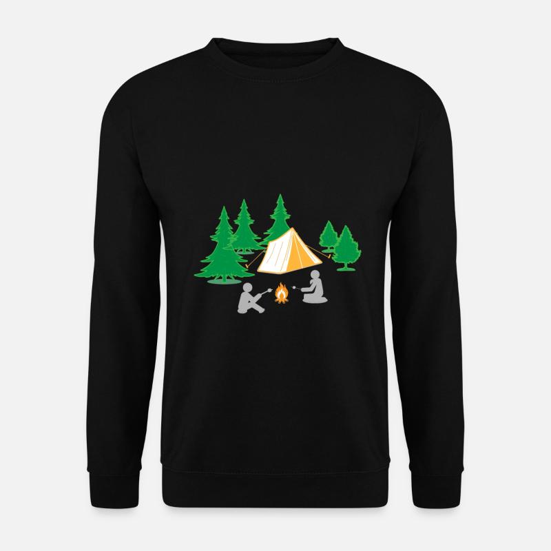 Campfire Camping Camping Nature Marshmallow - Unisex Sweatshirt - black