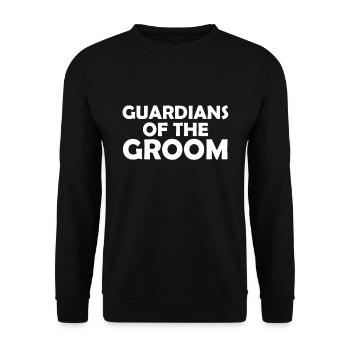 Gardien du marié JGA Enterrement de vie de garçon - Sweat-shirt Unisexe - noir - Devant - Alina (178cm) & Michal (187cm)