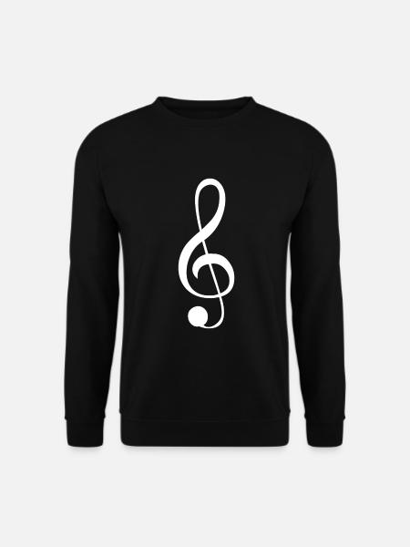 Music icon treble clef clef - Unisex Sweatshirt - black