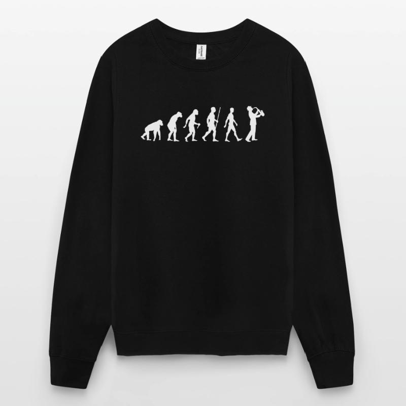 Évolution du saxophone Sweat-shirt Unisexe