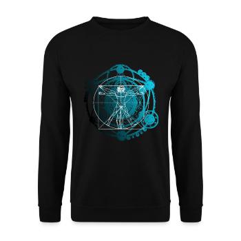 Symbole cercle de la vie - Sweat-shirt Unisexe - noir - Devant - Alina (178cm) & Michal (187cm)
