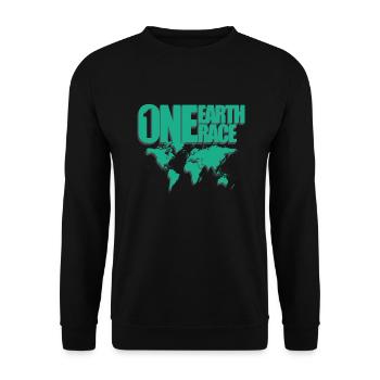 Contre le racisme - Sweat-shirt Unisexe - noir - Devant - Alina (178cm) & Michal (187cm)