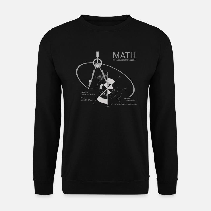 Math universal language pi - Unisex Pullover - Schwarz