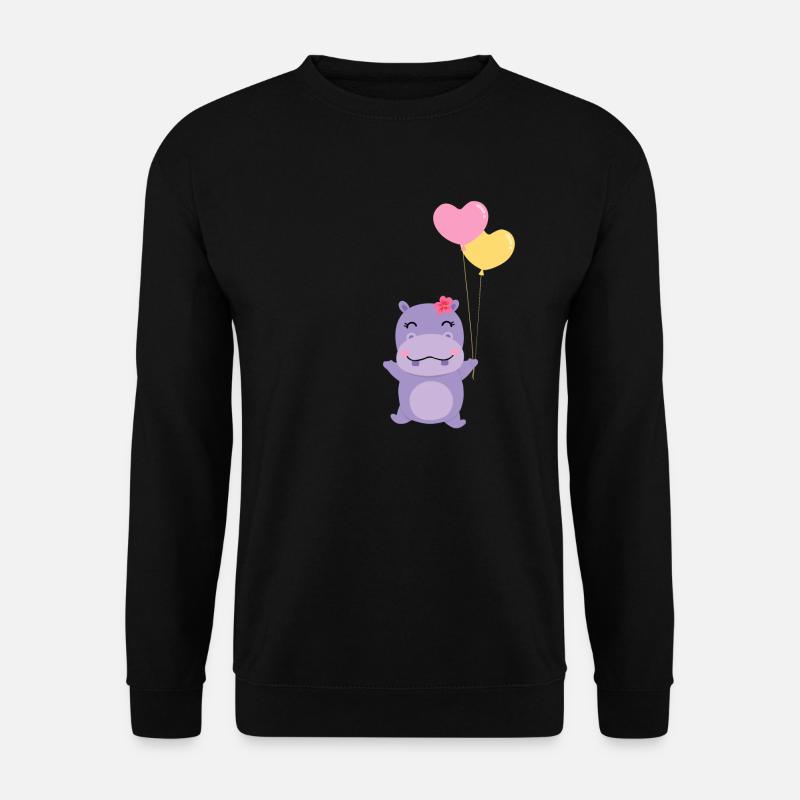 hippo - Unisex Sweatshirt - black