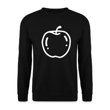 Idée cadeau pomme pomme - Sweat-shirt Unisexe - noir - Devant - Alina (178cm) & Michal (187cm)