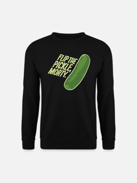 Rick Et Morty Cornichon Flip The Pickle - Sweat-shirt Unisexe - noir