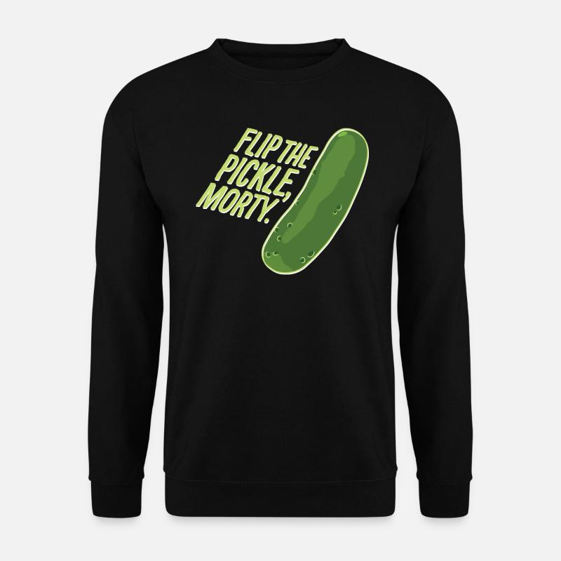 Rick Et Morty Cornichon Flip The Pickle - Sweat-shirt Unisexe - noir