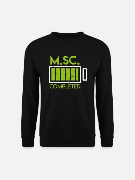 M.Sc. Completed Master Master Cadeau - Sweat-shirt Unisexe - noir