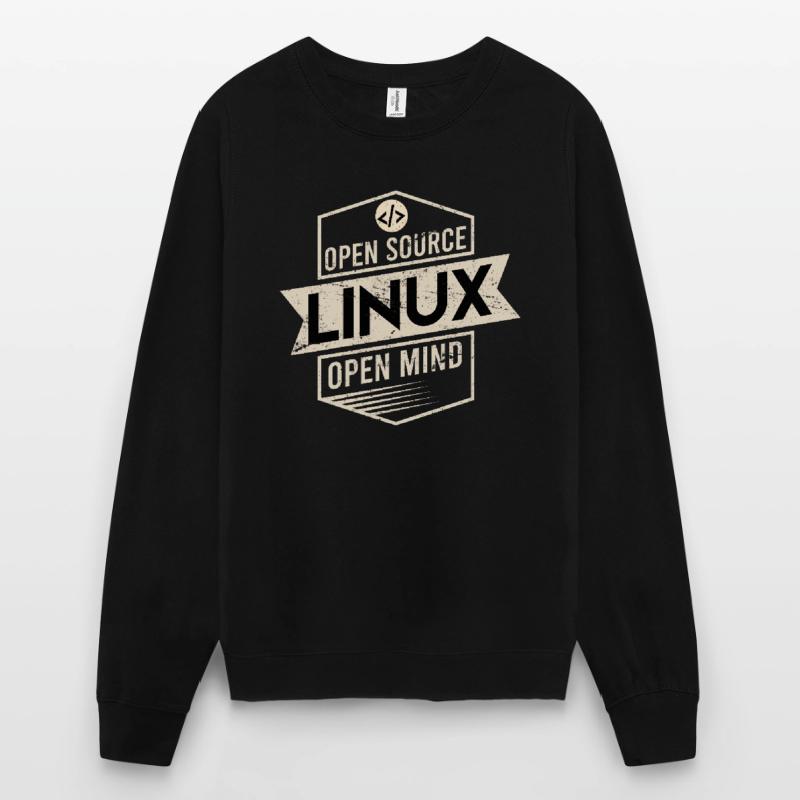 Open Source Open Mind Linux Betriebssystem Unisex Pullover