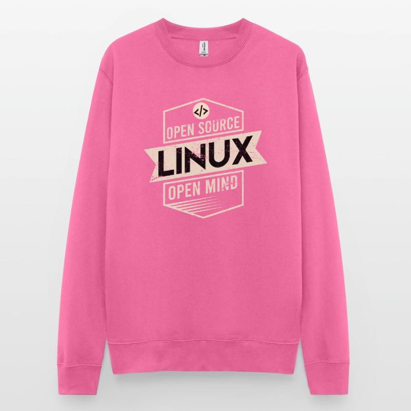 Open Source Open Mind Linux Operating System Unisex Sweatshirt