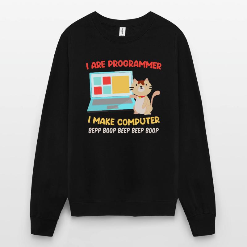 Programmeurs Chats Sort Blague I are Programmeur Sweat-shirt Unisexe