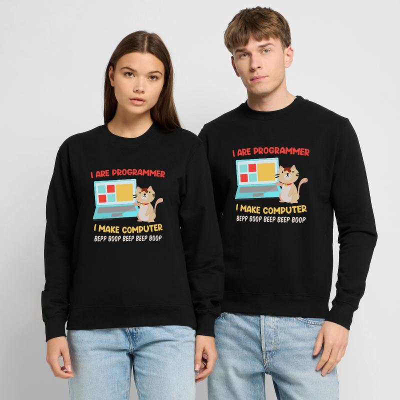 Programmeurs Chats Sort Blague I are Programmeur Sweat-shirt Unisexe