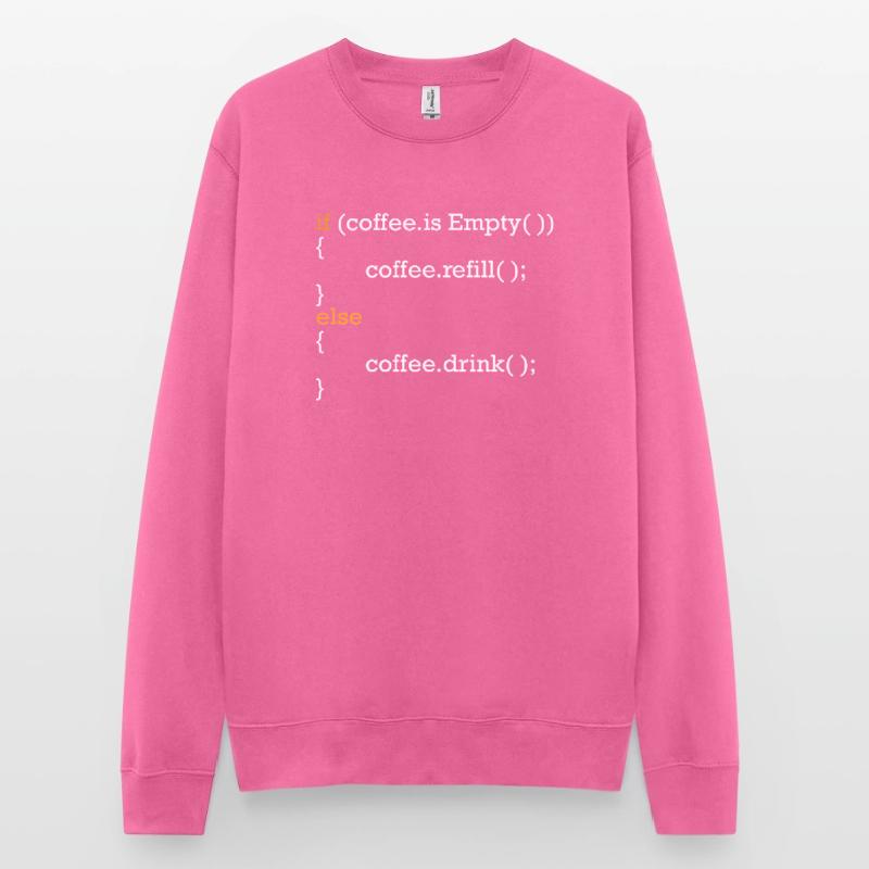 Programmierer Kaffee Witz Programmcode Scherz Unisex Pullover