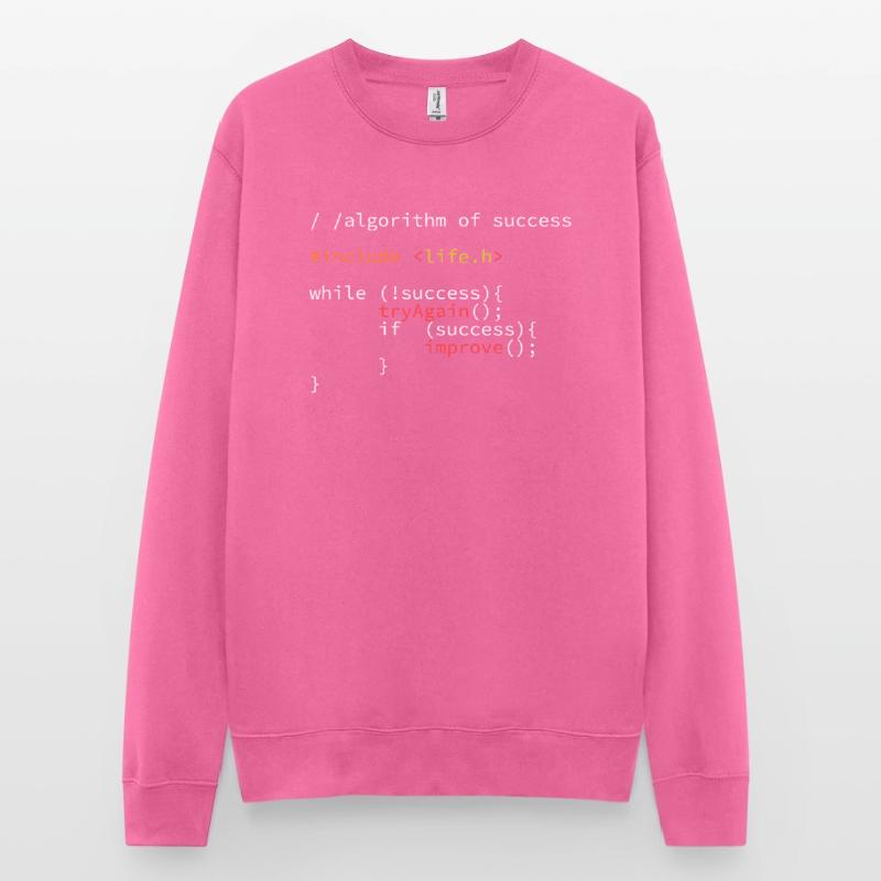 Algorithm of success Nerd Code du programme développeur Sweat-shirt Unisexe