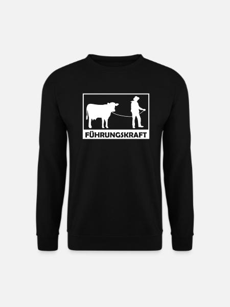 Führungskraft Landwirt lustiger Spruch Spaß Witz - Unisex Pullover - Schwarz