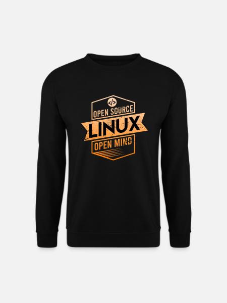 Linux Open Source Open Mind Betriebssystem - Unisex Pullover - Schwarz