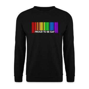 Proud to be Gay Pride LGBT Pride Gay Cadeau - Sweat-shirt Unisexe - noir - Devant - Alina (178cm) & Michal (187cm)