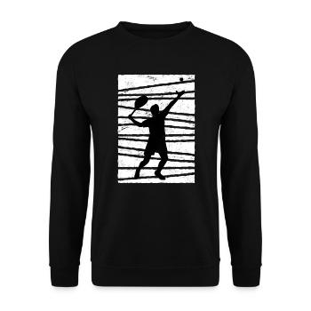 Tennis tennis de tennis - Sweat-shirt Unisexe - noir - Devant - Alina (178cm) & Michal (187cm)