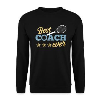 Entraîneur de tennis entraîneur de tennis cadeau Meilleur Coach - Sweat-shirt Unisexe - noir - Devant - Alina (178cm) & Michal (187cm)