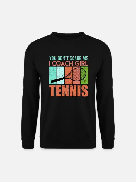 Lustiger Tennistrainer Tennis Spruch Trainer Witz - Unisex Pullover - Schwarz