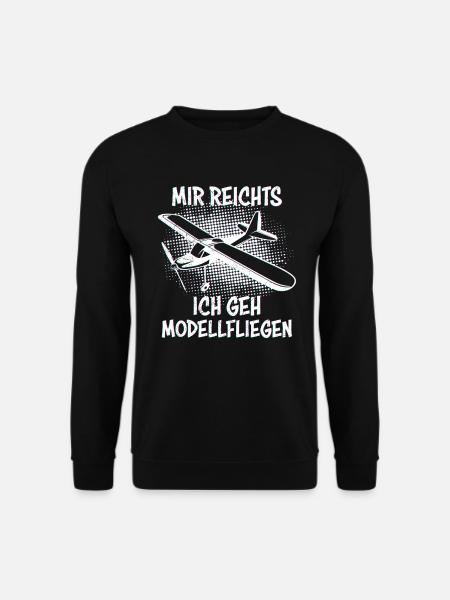Mir reichts ich geh Modellfliegen Modellflugzeug - Unisex Pullover - Schwarz