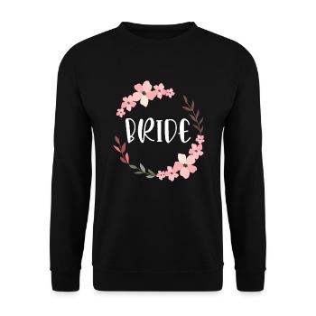 Bride Saying Wedding Jewelry Marriage Bachelor - Unisex Sweatshirt - black - Front - Alina (178cm) & Michal (187cm)