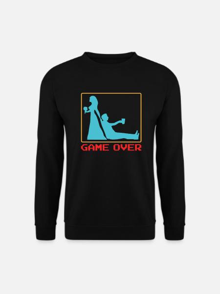 Junggeselle Junggesellenabschied Gamer Spruch - Unisex Pullover - Schwarz