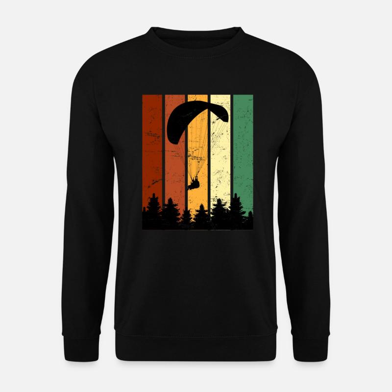 Gleitschirmflieger Gleitschirm Pilot Paraglider - Unisex Pullover - Schwarz