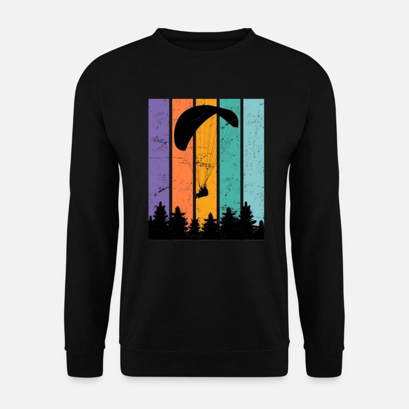 Gleitschirmpilot Paraglider Gleitschirmflieger - Unisex Pullover - Schwarz