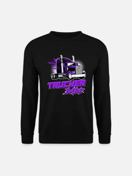 LKW-Fahrerin Trucker Babe Spruch LKW Truck - Unisex Pullover - Schwarz