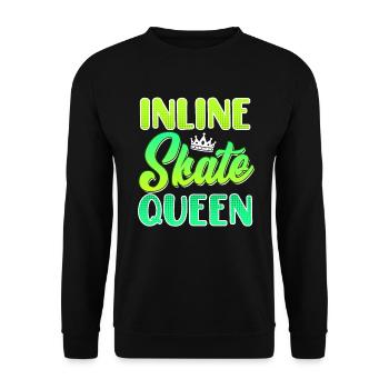 Inliner Frauen Geschenk Inline Skate Queen - Sweat-shirt Unisexe - noir - Devant - Alina (178cm) & Michal (187cm)