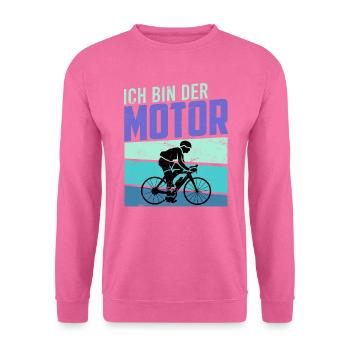 Fahrrad Geschenk Männer witziger Spruch lustig Rad - Unisex Pullover - Pink - Vorne