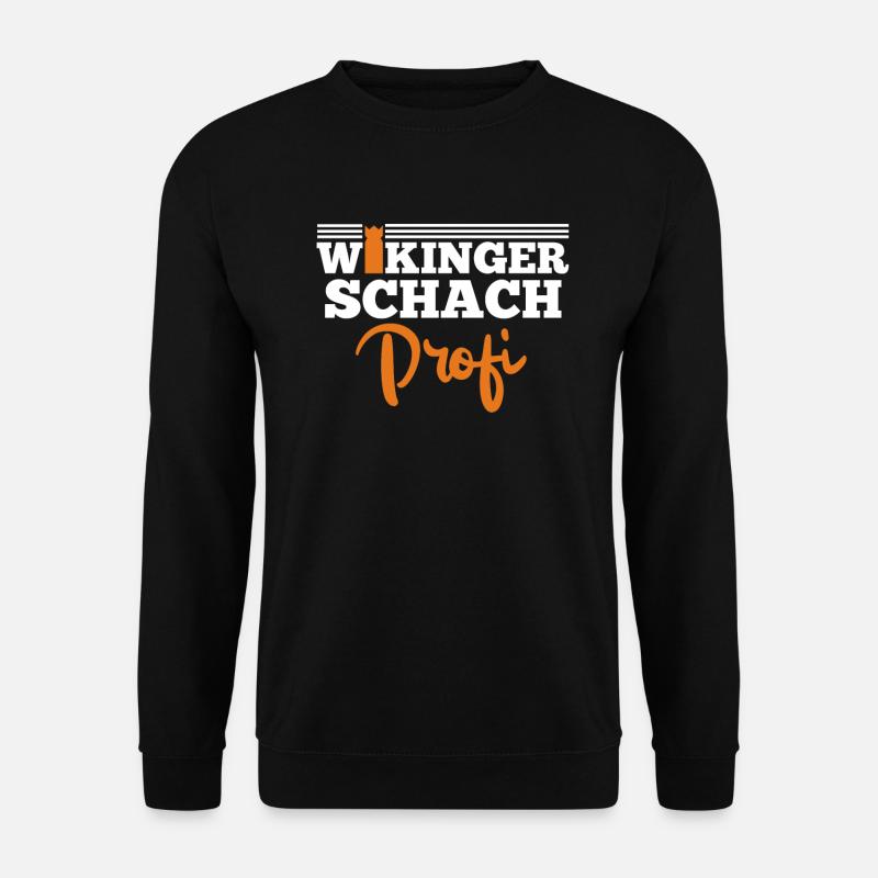 Wikinger Schach Profi Kubb Meister Wikingerschach - Unisex Pullover - Schwarz