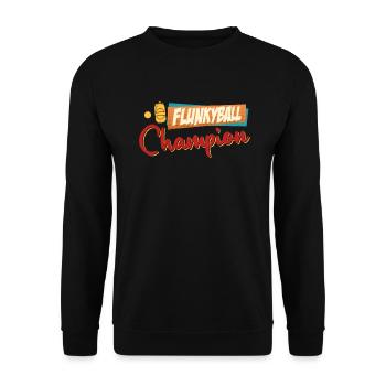 Flunky Ball Drinking Game Flunkyball Party - Unisex Sweatshirt - black - Front - Alina (178cm) & Michal (187cm)