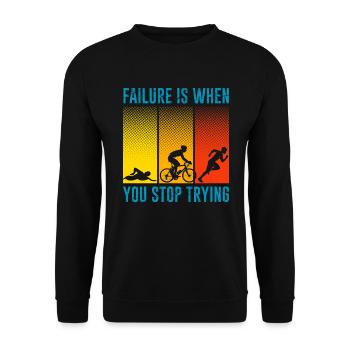 Sport d’endurance Triathlon Triathlon Triathlète - Sweat-shirt Unisexe - noir - Devant - Alina (178cm) & Michal (187cm)