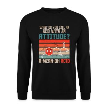 Chimiste blague cadeau de chimie - Sweat-shirt Unisexe - noir - Devant - Alina (178cm) & Michal (187cm)