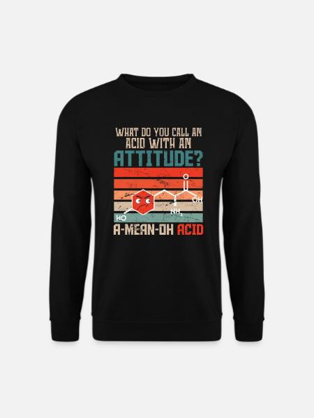 Chemiker Witz Chemie Geschenk - Unisex Pullover - Schwarz