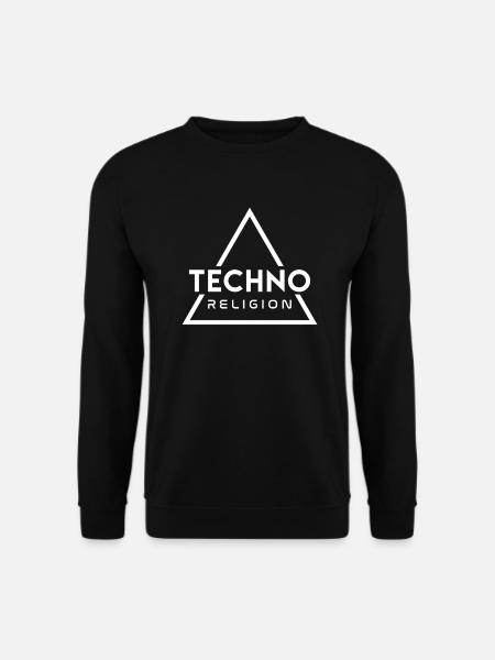 Hardtekk Hardtyle Techno Religion EDM Techno - Unisex Pullover - Schwarz