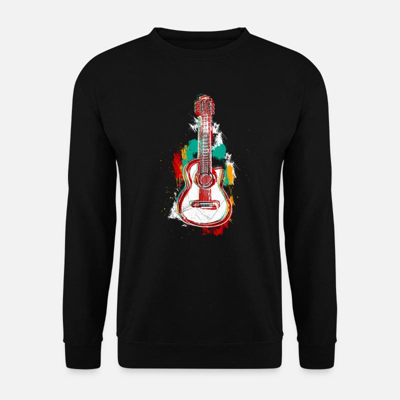 Muzyk Gitara akustyczna Gitara elektryczna Gitarzysta - Bluza unisex - czarny
