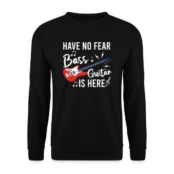 Rocker Rock musique basse guitare basse guitariste - Sweat-shirt Unisexe - noir - Devant - Alina (178cm) & Michal (187cm)